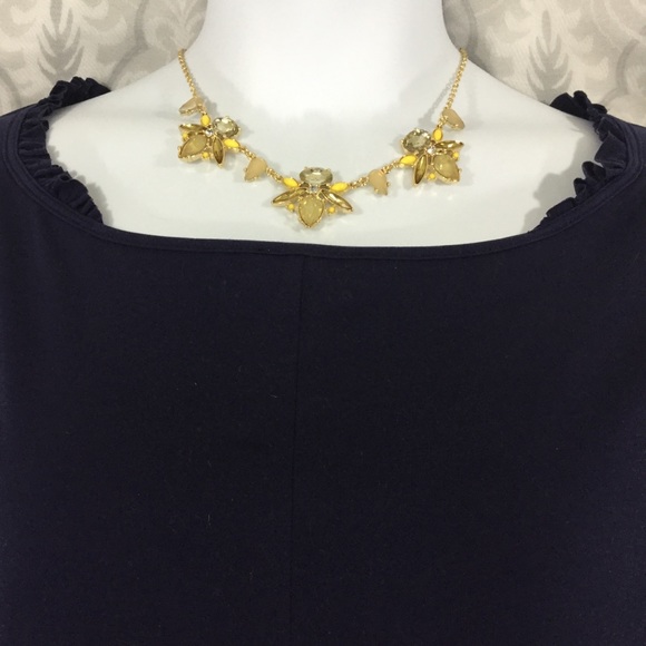 Lane Bryant Jeweled Bumblebee Statement Necklace - Picture 3 of 4